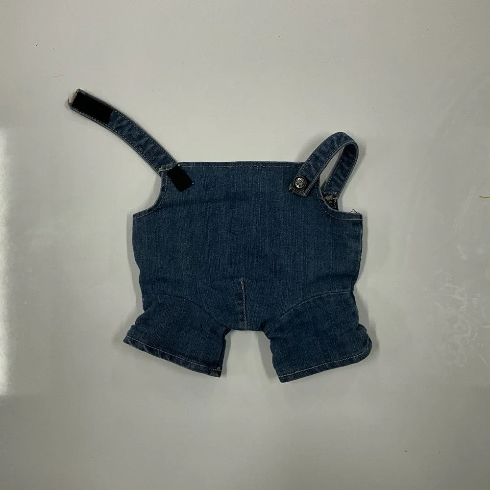 “Customizable 15-Inch Build-A-Bear 🐻: Dress Up with Removable Overalls! 👖”